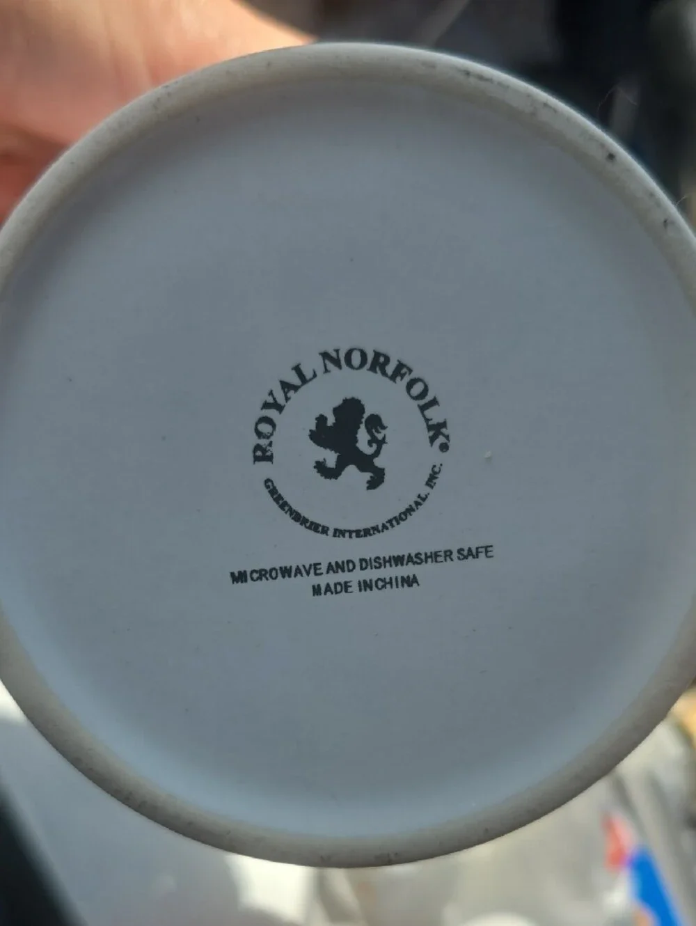 Royal Norfolk White Mug with Gray 'Blessed & Pet Obsessed' Design